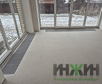 Конвекторы Varmann Ntherm на веранде дома в с. Дединово