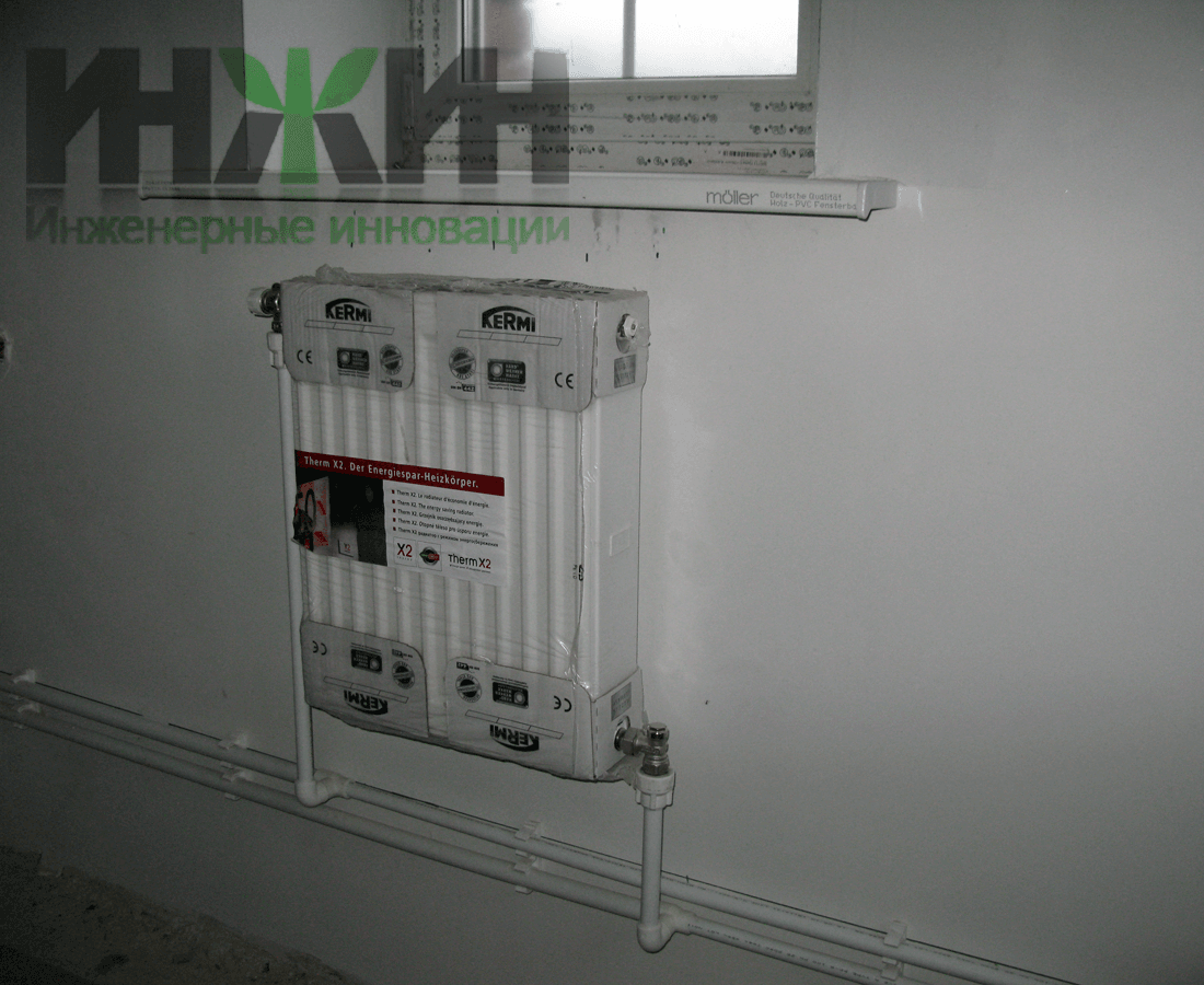 Монтаж радиатора отопления цена 2490 руб., фото 032