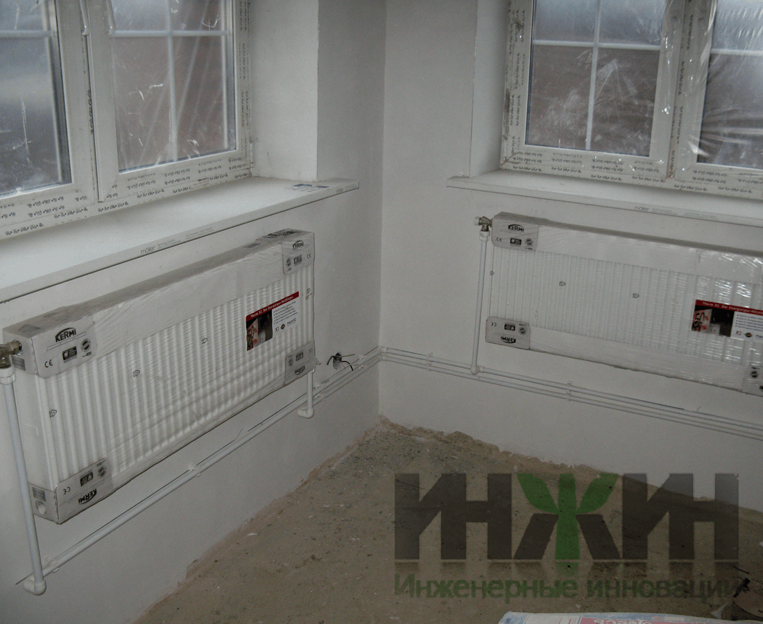 Монтаж радиаторов отопления под окнами