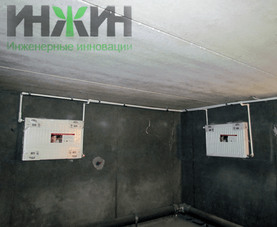 Монтаж радиаторов отопления в подвале частного дома