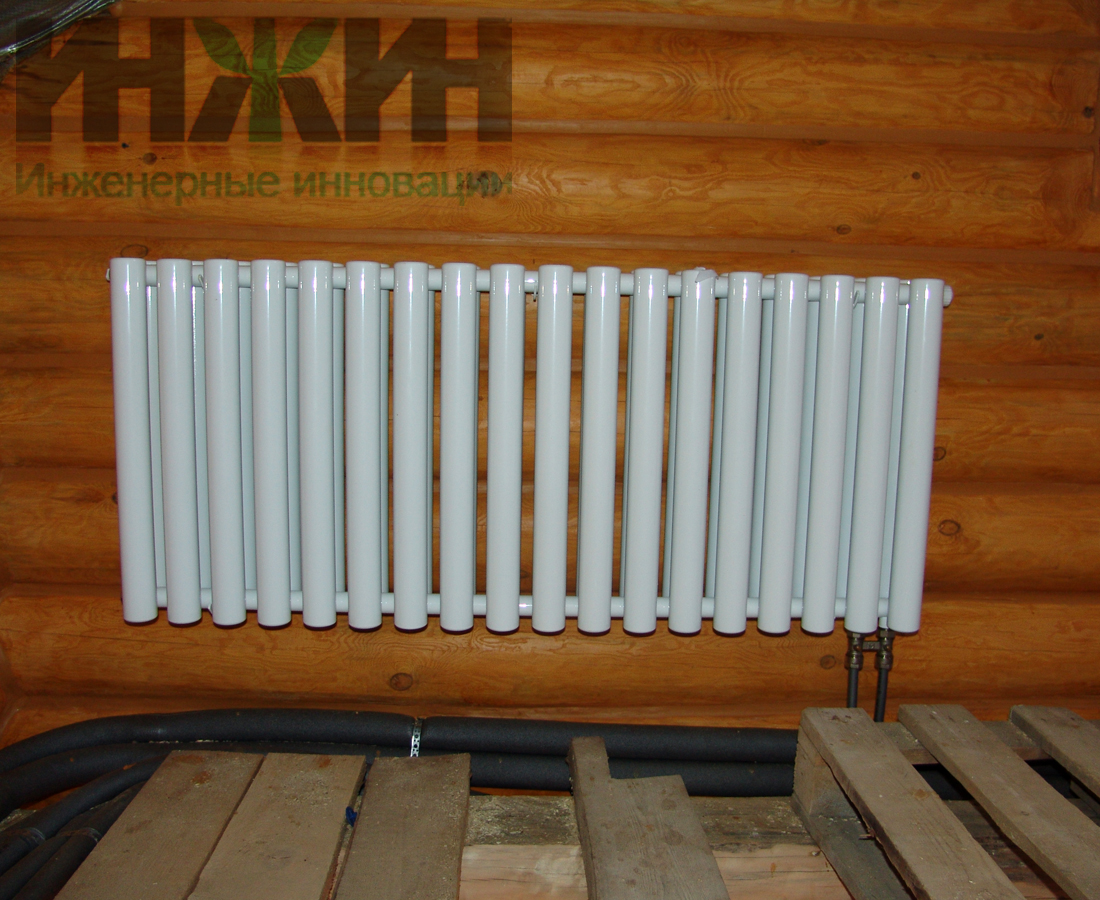 Отопление в деревянном доме, коллекторная схема в Московской области 636