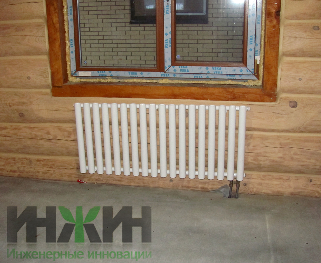 Отопление в деревянном доме, коллекторная схема в Московской области 643