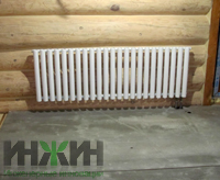 Монтаж отопления дома с баней в КП «Ивушкино» с радиатором Гармония