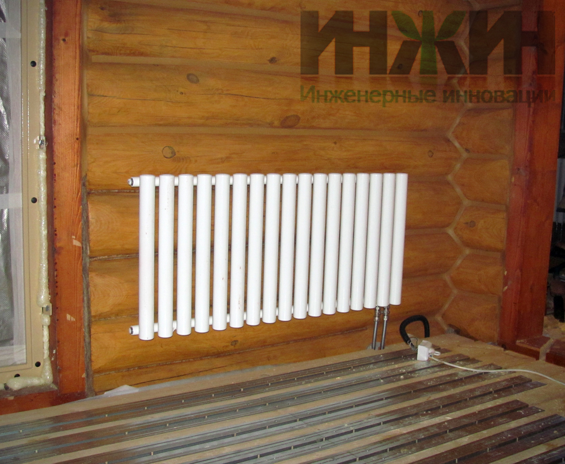 Отопление и теплый пол в деревянном доме в Московской области, монтаж 654