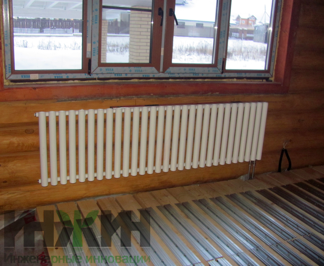 Отопление и теплый пол в деревянном доме в Московской области, монтаж 646