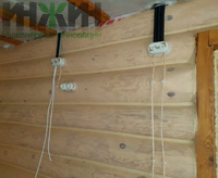 Монтаж электрики в КП «Ивушкино», электрокабели на стенах