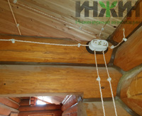 Монтаж кабелей электрических по стенам дома в КП «Ивушкино»