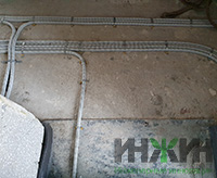 Монтаж электрики на 2-м этаже кирпичного дома в КП "Дачный-2"