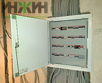 Монтаж электрики в кирпичном доме в КП "Дачный-2"