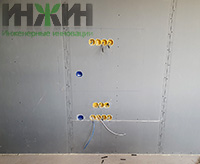 Монтаж электрики - установка монтажных коробок в каркасную стну