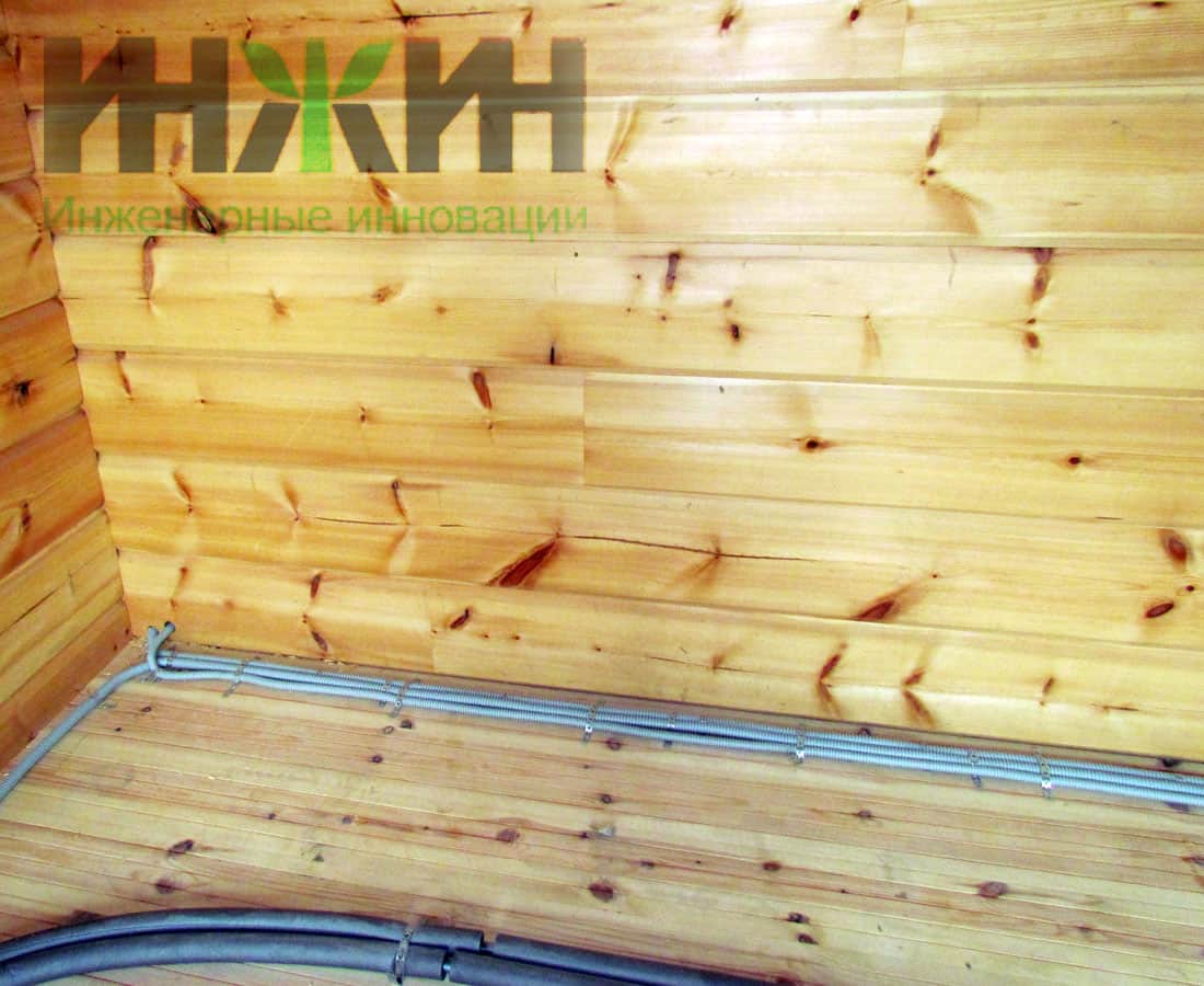 Электромонтаж в деревянном доме, монтаж электрики 022