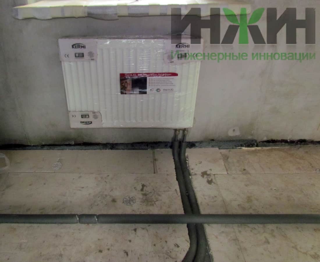 Монтаж радиаторов отопления в загородном доме во Владимирской области