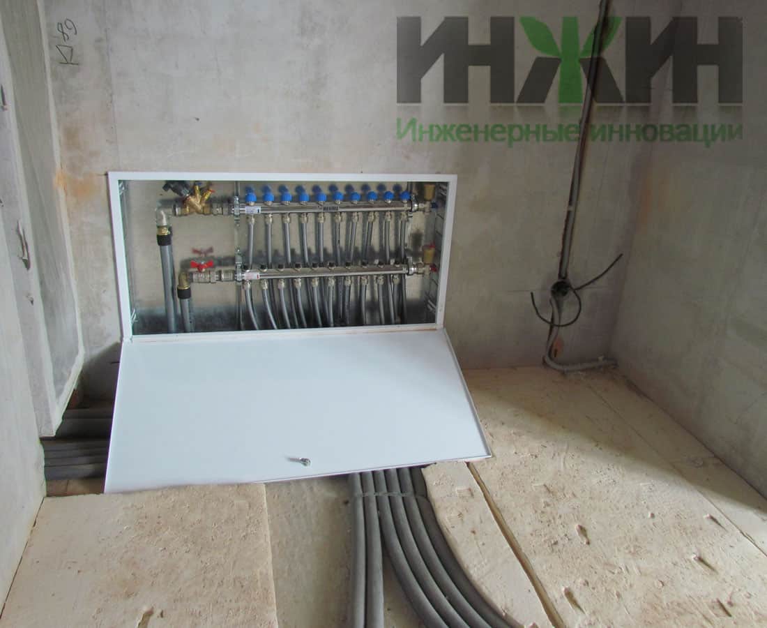 Монтаж коллекторной системы отопления в частном доме 080