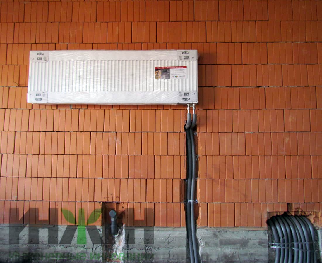 Монтаж радиатора отопления в частном доме 085