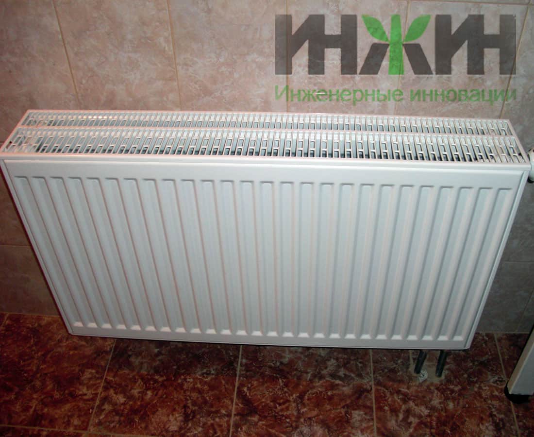 Монтаж радиатора отопления Kermi с нижним подключением 088