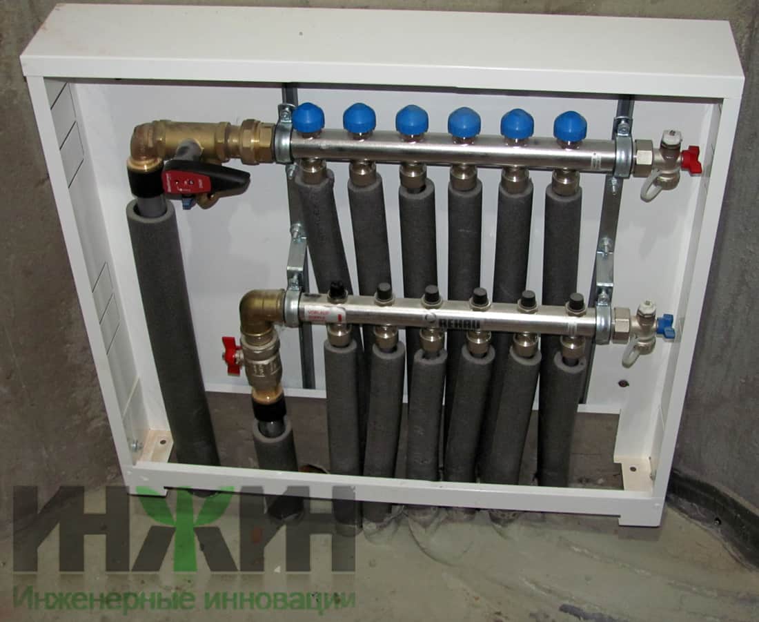 Монтаж коллектора отопления Rehau в системе отопления частного дома в г. Чехов