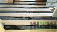 Монтаж труб отопления Rehau RAUTITAN stabil в конструкции деревянного пола (дер. Никифоровское)
