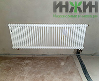 Монтаж радиатора отопления Abonia в дер. Никифоровское