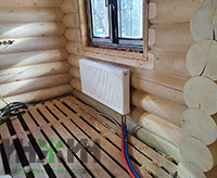 Монтаж коллекторной системы радиаторного отопления в доме в с. Новоникольское