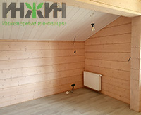 Система отопления, монтаж на мансарде дома в КП "Новорижский Эдем"