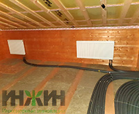 Радиаторы отопления, монтаж в загородном доме в КП "Новорижский Эдем"