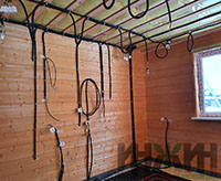 Монтаж электрики, скрытая электропроводка по стенам дома в КП "Новорижский Эдем"