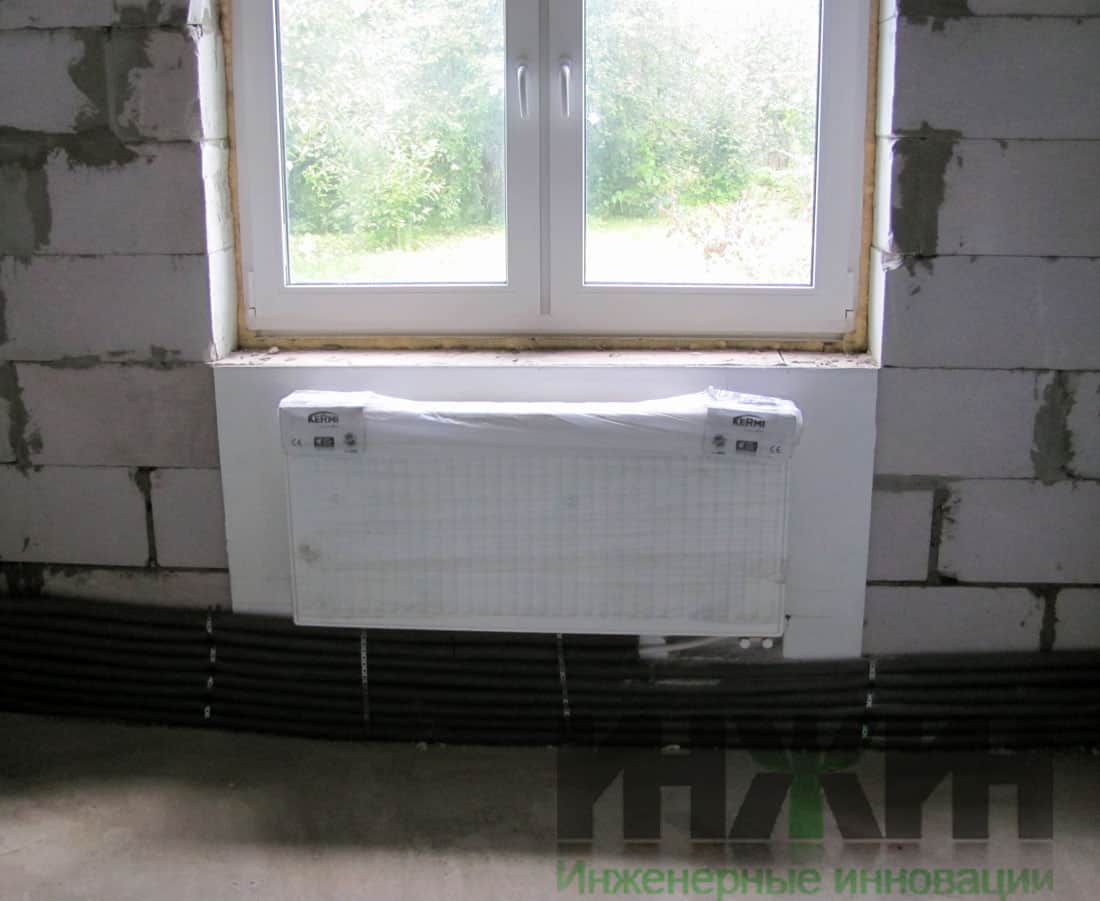 Монтаж радиатора отопления в доме в Рязанско области