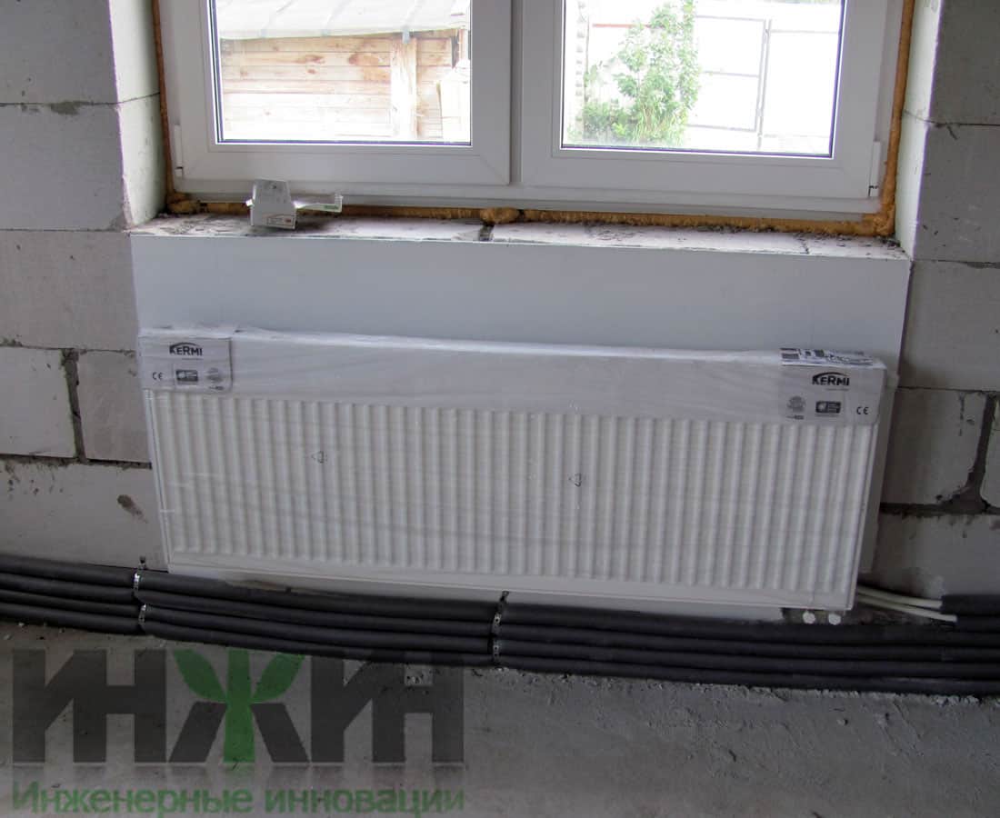 Монтаж радиаторного отопления в доме в Рязанской области