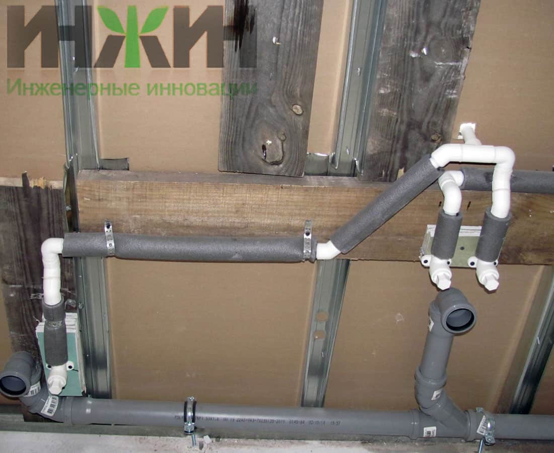 Поводка точек водопровода и канализации в частном доме