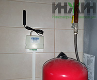 Монтаж GSM-термостата для газовых котлов в котельной дома в КП "Павловы Озера"