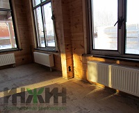 Монтаж радиаторов отопления Kermi в КП "Пестово"