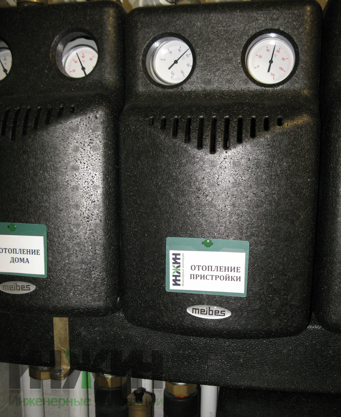 Монтаж насосных групп Meibes для контуров отопления котельной частного дома