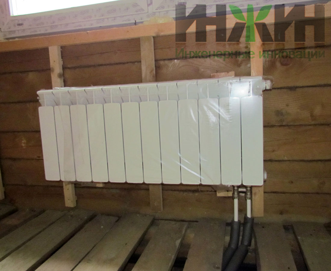 Биметаллический радиатор отопления Rifar, монтаж в доме