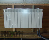 Биметаллический радиатор отопления Rifar Base Ventil, подключение снизу из пола