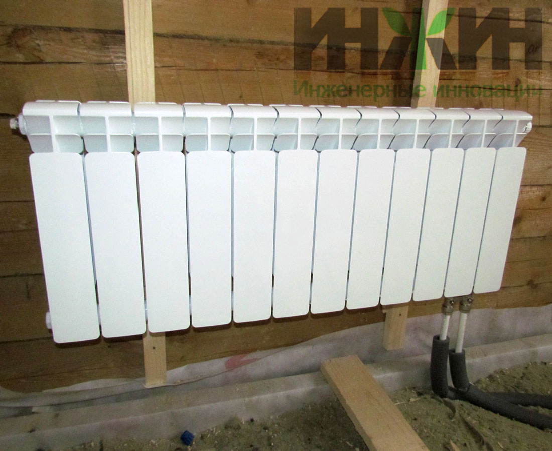 Отопление деревянного дома, секционный радиатор Rifar