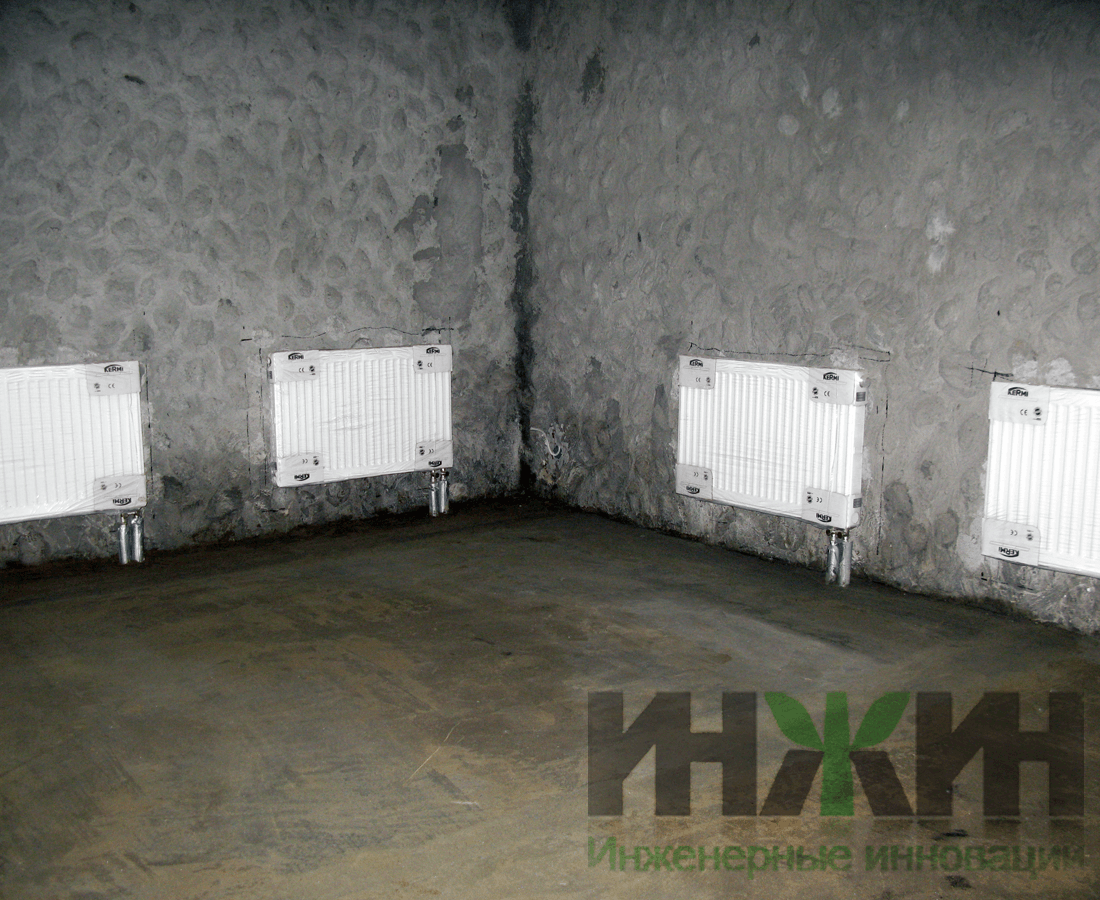 Монтаж радиаторов отопления в подвале дома