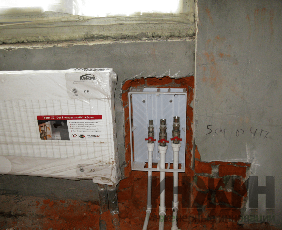 Цена монтажа радиатора отопления в доме - 2490 руб. 