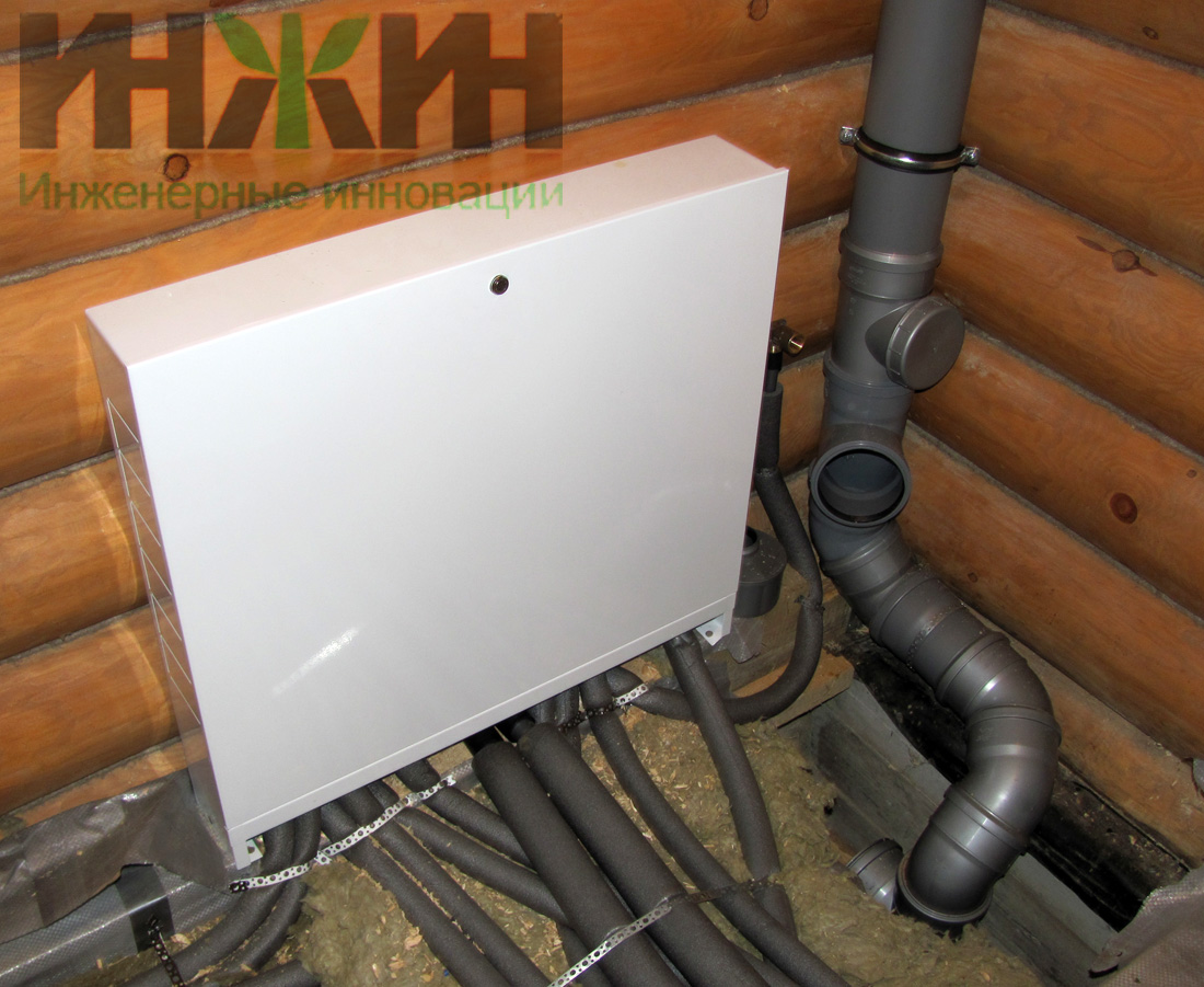 Отопление в деревянном доме, коллекторная схема в Ярославской области 594