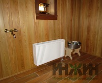Монтаж радиаторного отопления в бане