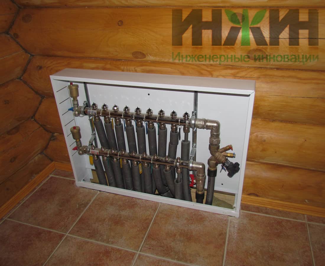 Монтаж коллектора в системе отопления деревянного дома в Тульской области, фото 265