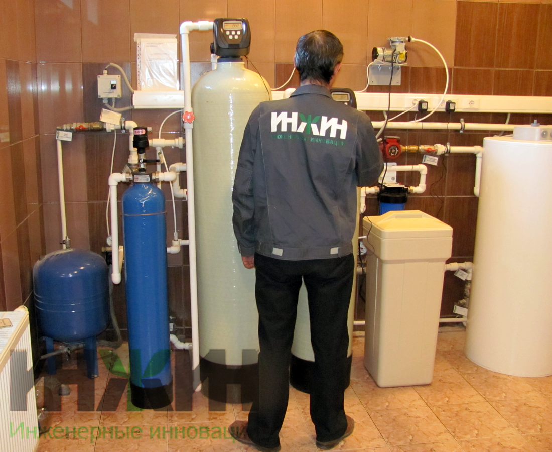 Монтаж системы очистки воды в частном доме