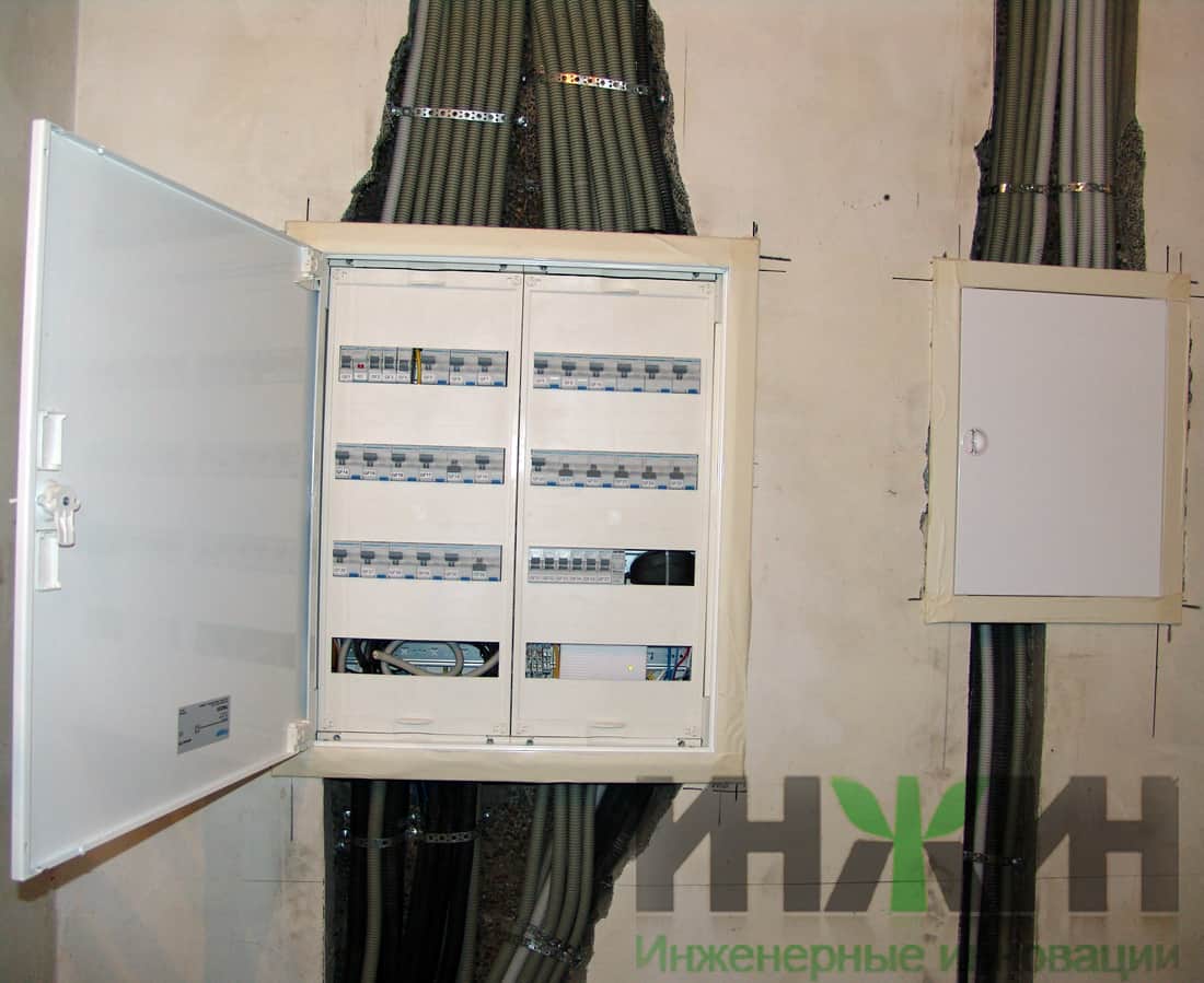 Установка и подключение электрических щитов в частном доме в Московской области
