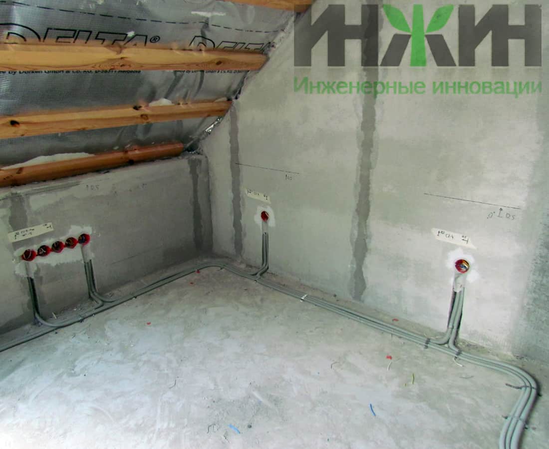 Монтаж электропроводки в частном доме, цена 50 руб. за метр электрокабеля