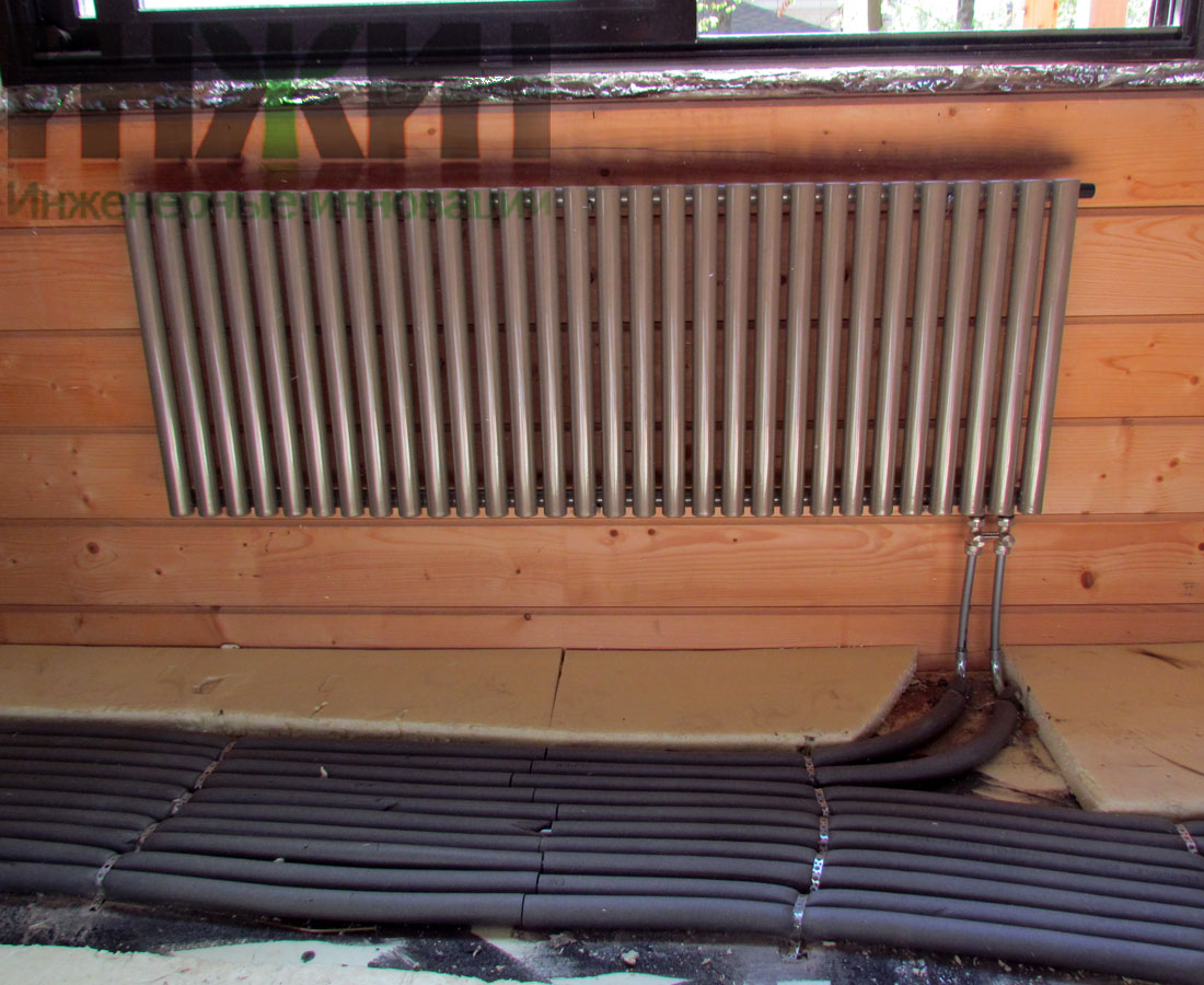 Отопление в деревянном доме, коллекторная схема в Московской области 610