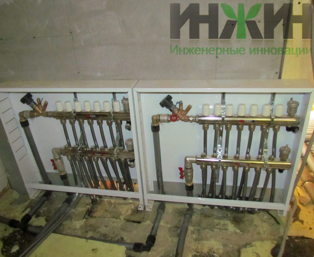 Отопление в деревянном доме, коллекторная схема в Московской области 613