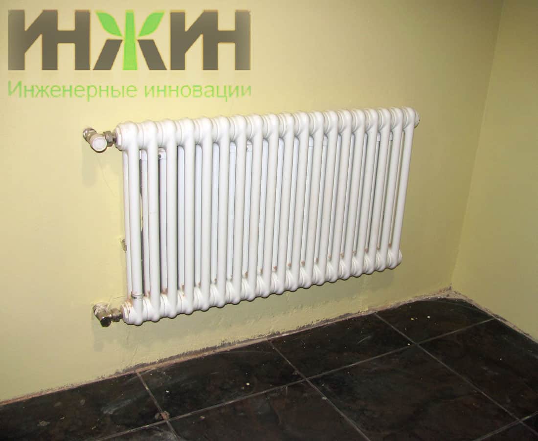 Монтаж радиатора отопления IRSAP в частном доме, фото 377
