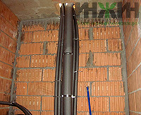 Монтаж системы внутренней канализации в кирпичном доме в Чехове