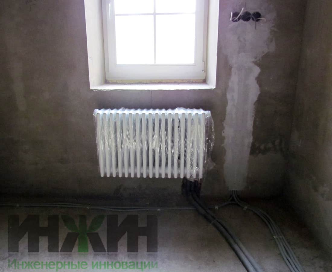 Монтаж радиатора отопления Zehnder для отопления частного дома, фото 310