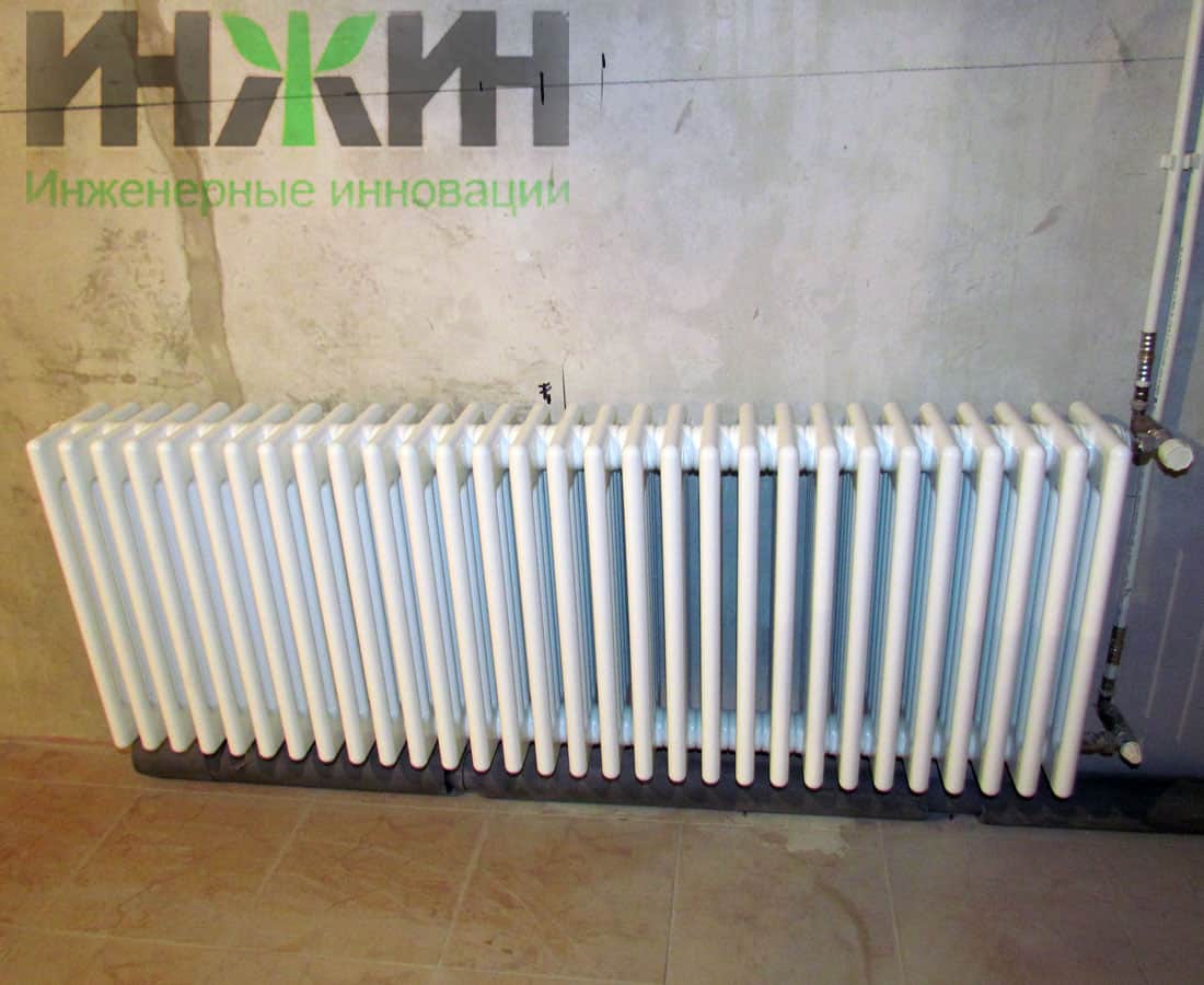 Монтаж трубчатого радиатора отопления Zehnder в частном доме, фото отопления 317