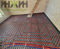 Монтаж теплого пола дома в г. Железнодорожный